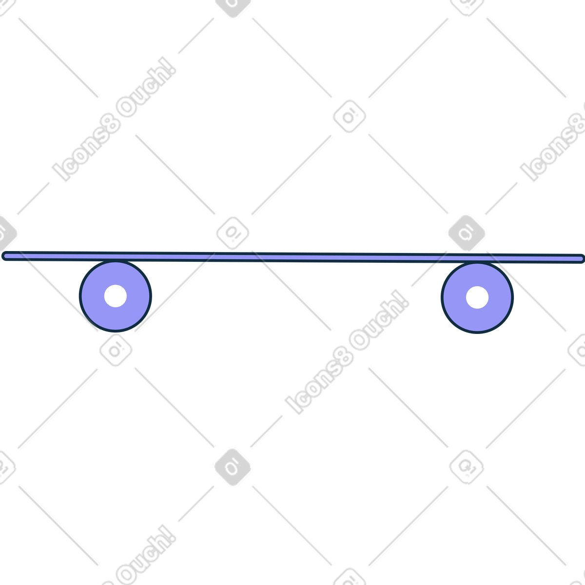 Ilustração de Skate em no estilo Bubble gum para baixar em PNG, SVG