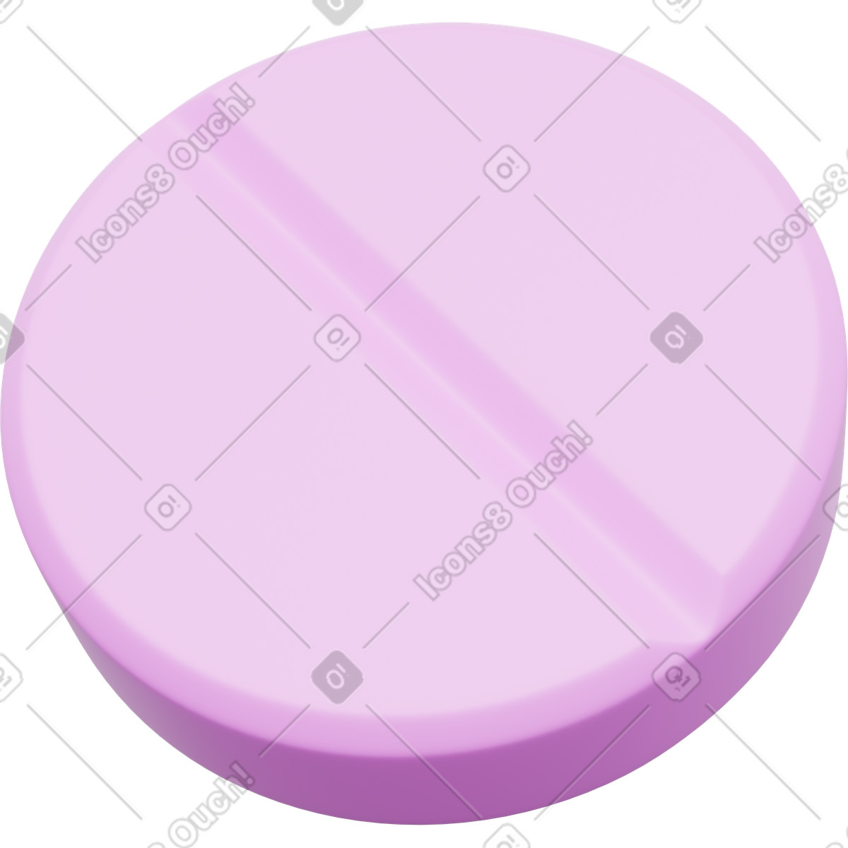 Ilustración Medicine tablet symbolizing prescription drugs and pharmaceutical healthcare services en estilo 3D Playful a descargar en PNG y SVG