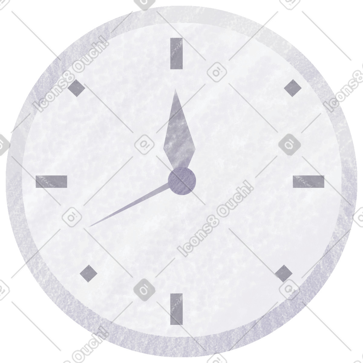 Clock-Illustration im Family-Stil als Download in PNG, SVG