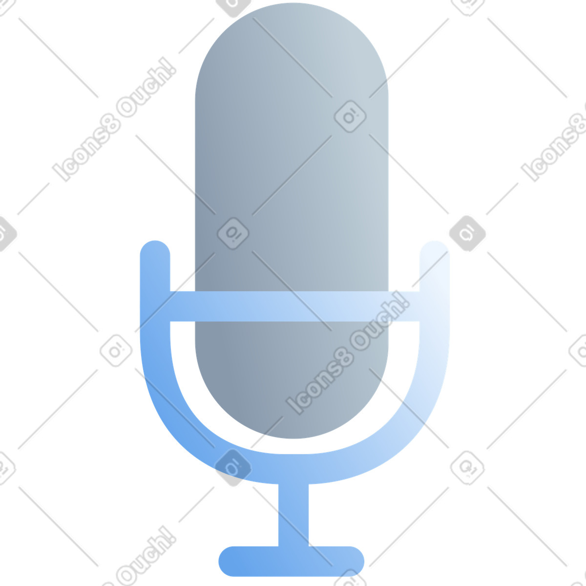 Silky 스타일의 Retro microphone icon 일러스트레이션 PNG, SVG 다운로드