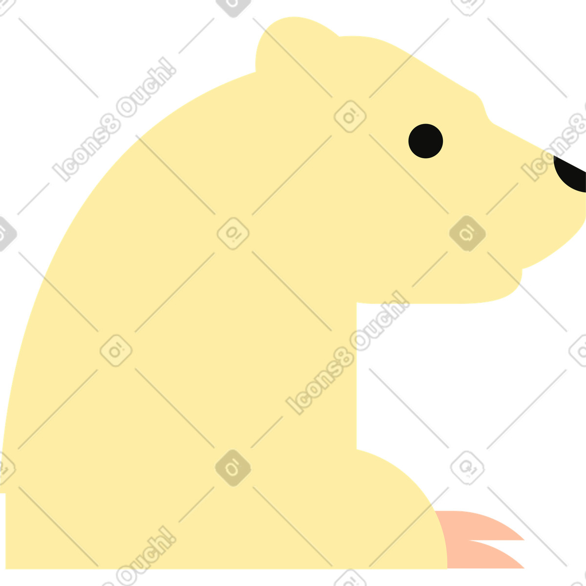 Orso polare illustrazione in stile Polar scarica in PNG, SVG