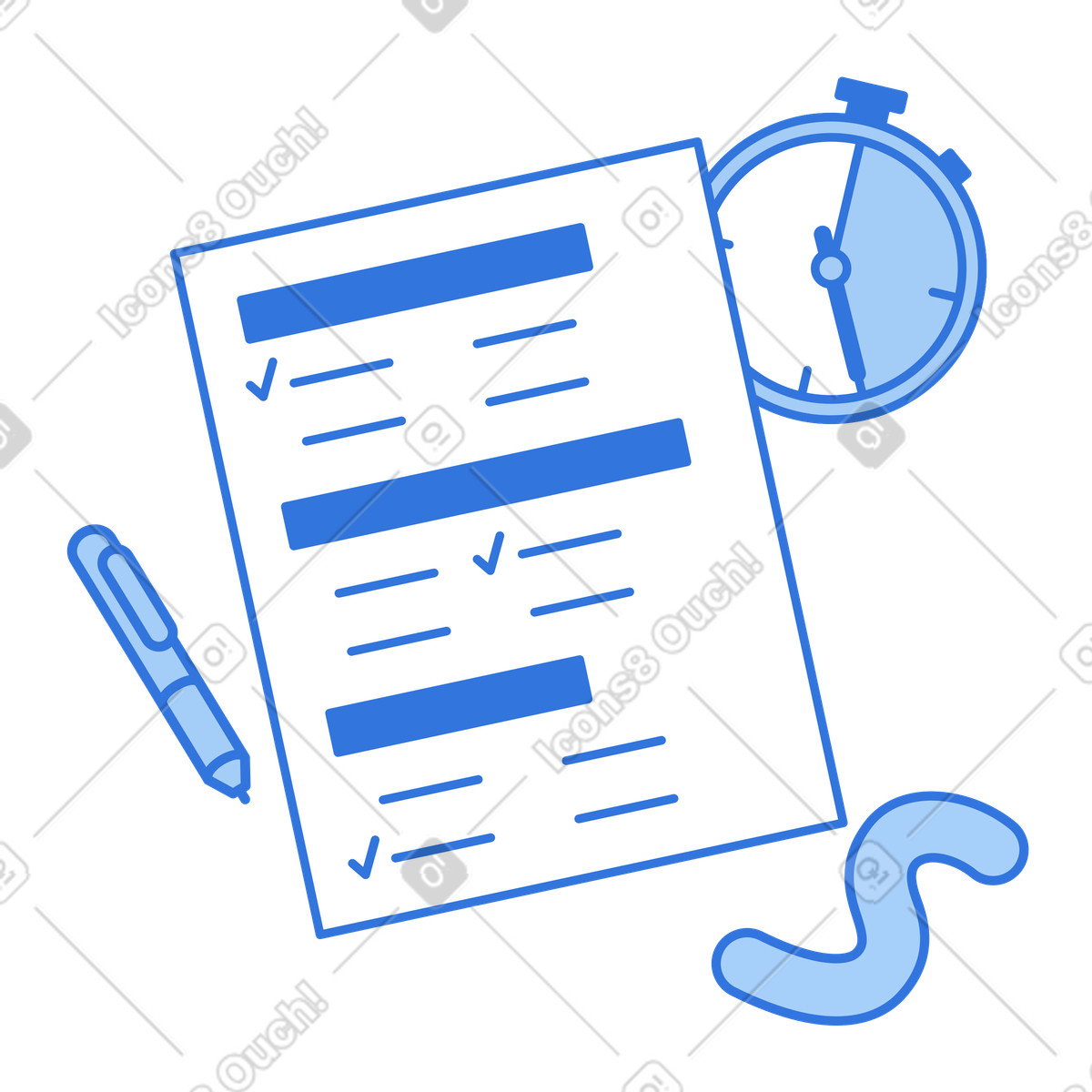 Padroneggiare le capacità di gestione del tempo per i test standardizzati illustrazione in stile Sky scarica in PNG, SVG