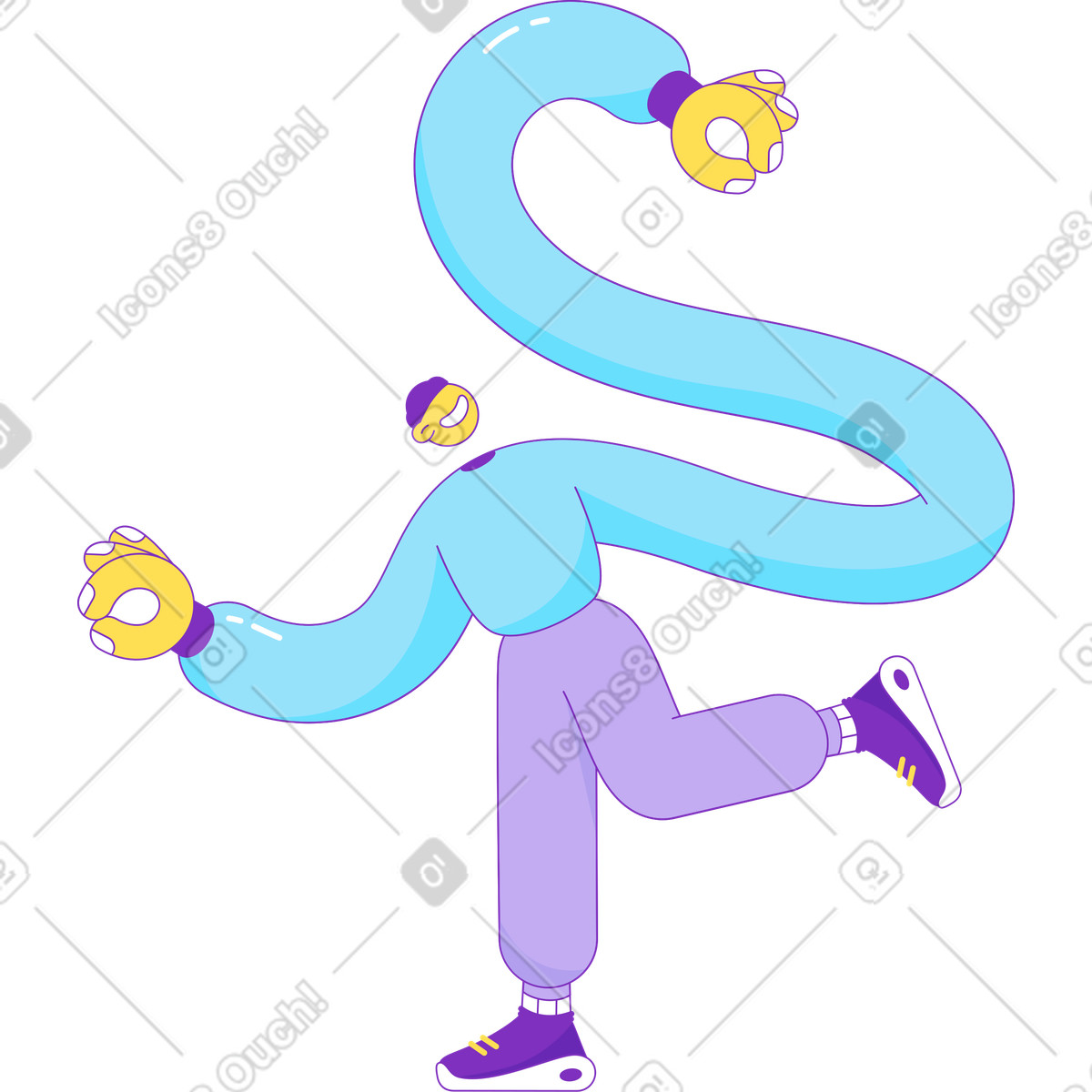 下载 Elastic 风格的 男人 插画，支持 PNG、SVG 格式