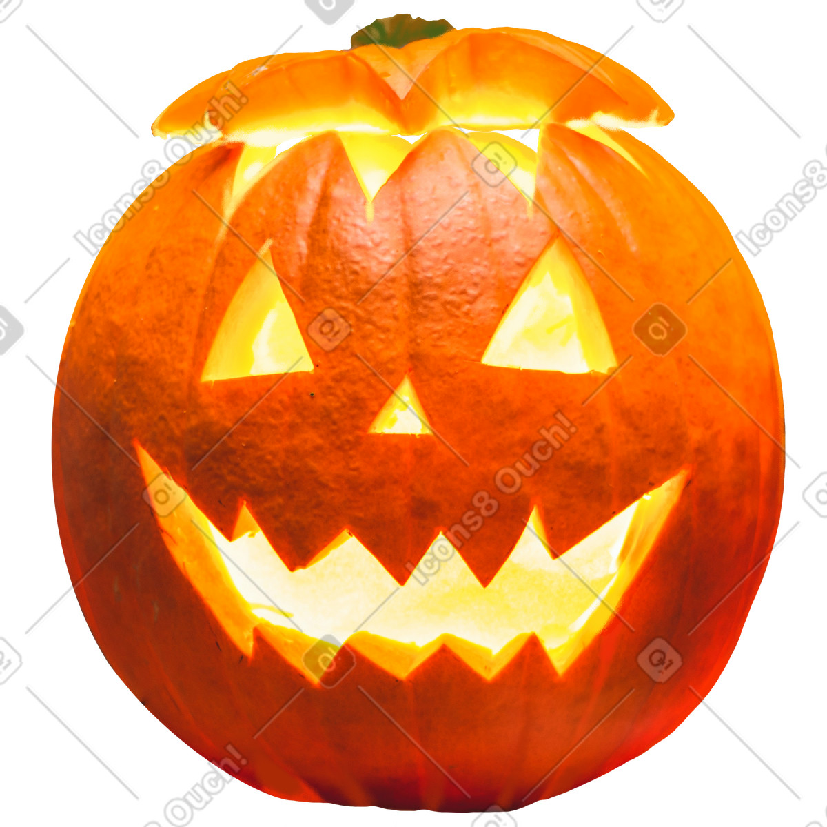 Pumpkin illustration in Marker style download in PNG, SVG