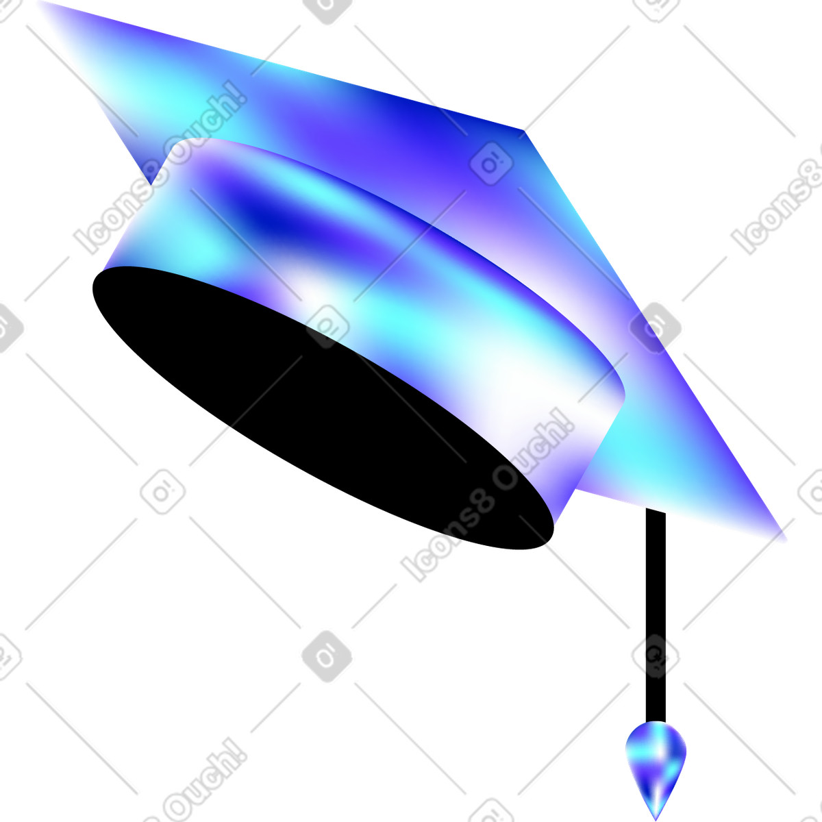 Illustration Casquette de remise diplôme dans le style Pure à télécharger aux formats PNG, SVG