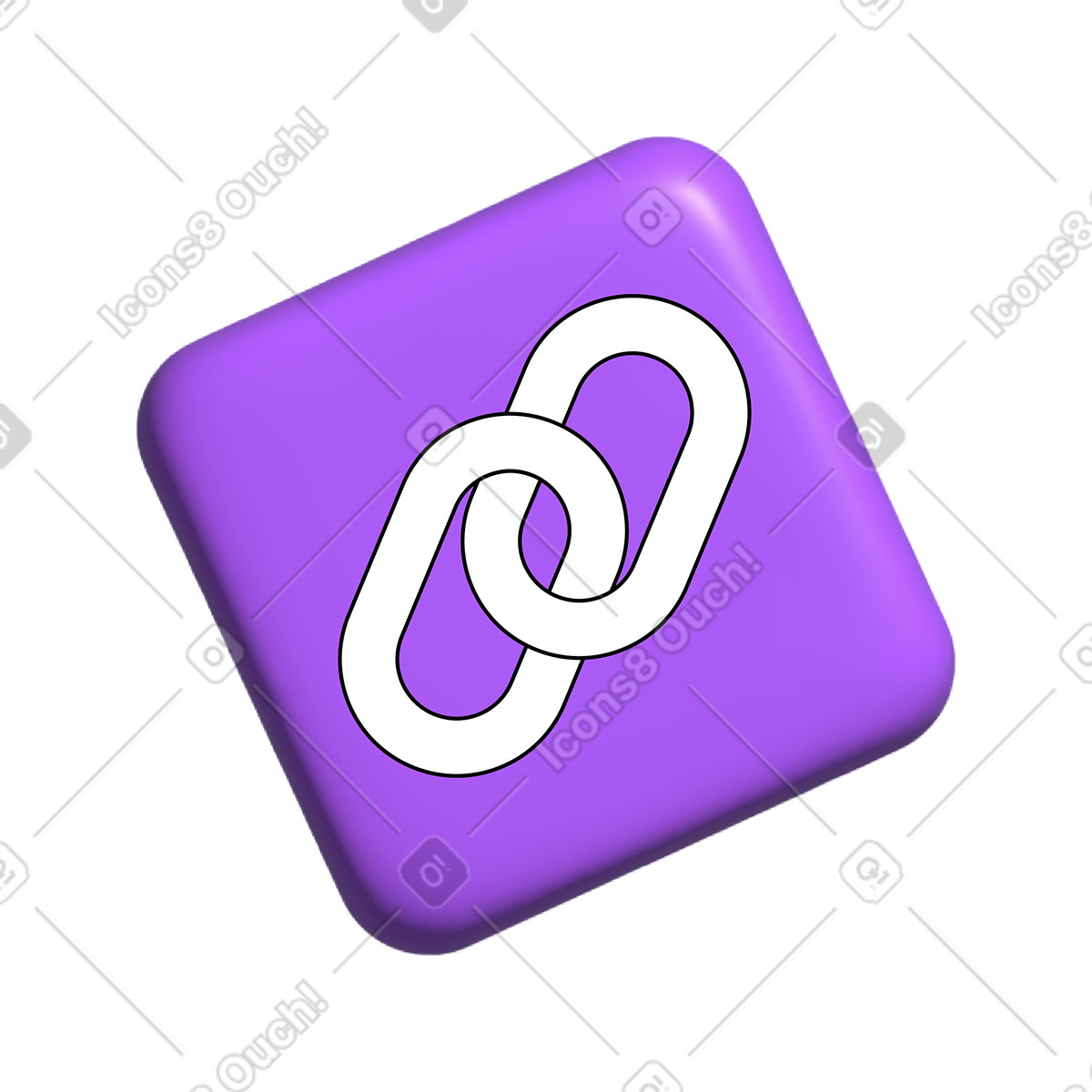 Ilustração de Ícone link em no estilo Pop para baixar em PNG, SVG