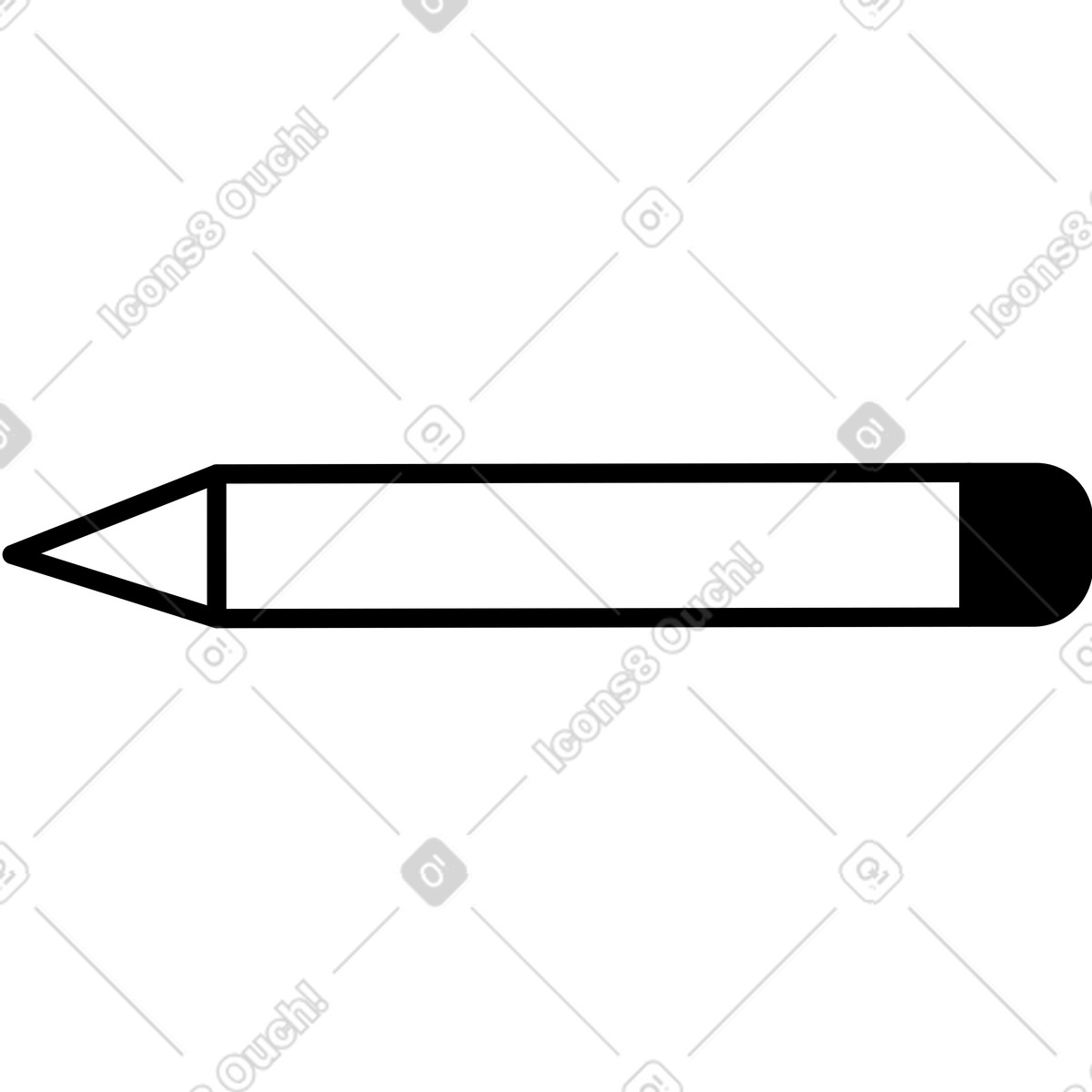 Bleistift-Illustration im Weekday-Stil als Download in PNG, SVG