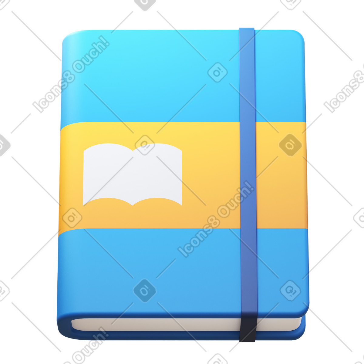 下载 3D Fluency 风格的 Moleskine 插画，支持 PNG、SVG 格式