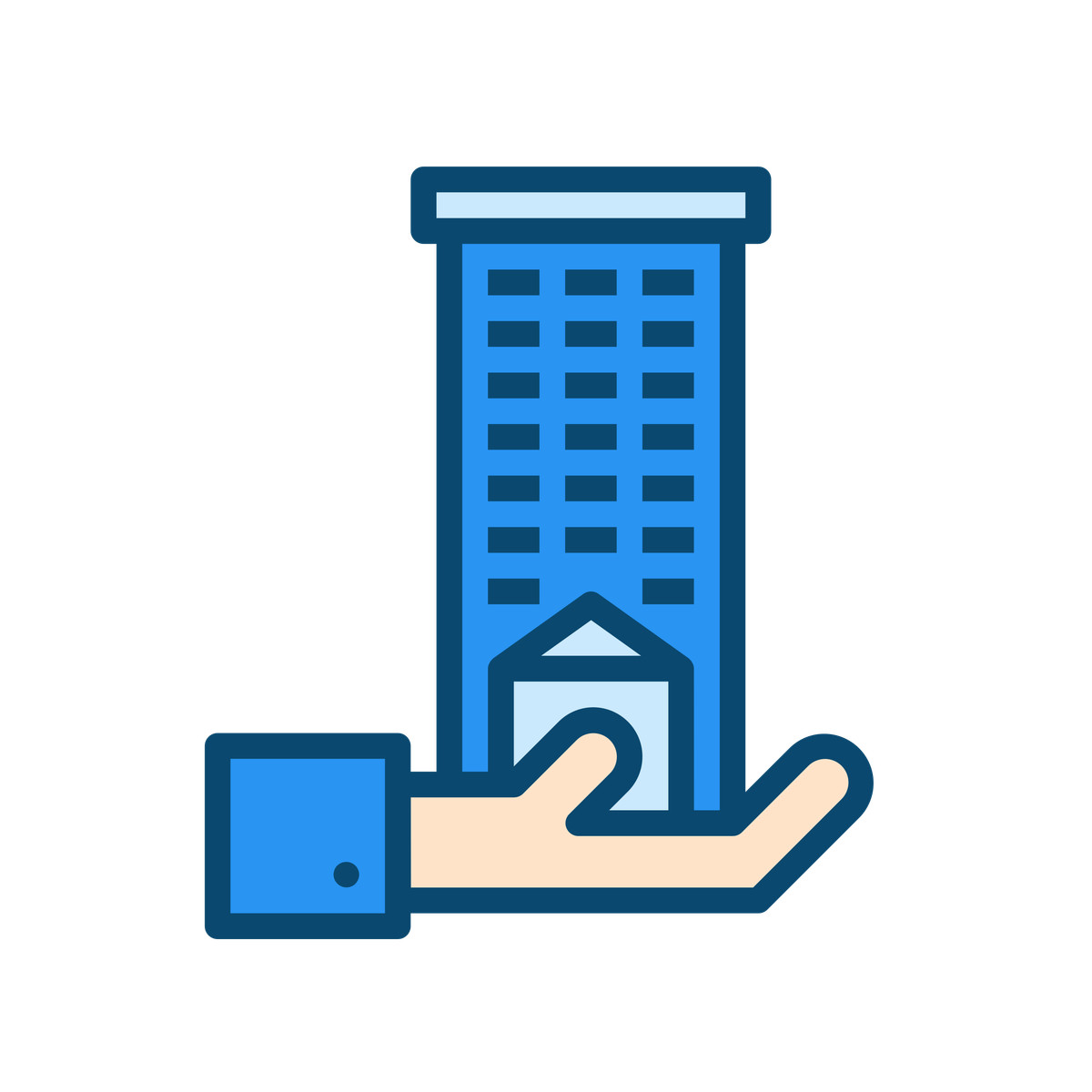 Delesign スタイルの Property management and care のイラストをPNG、SVG形式でダウンロード