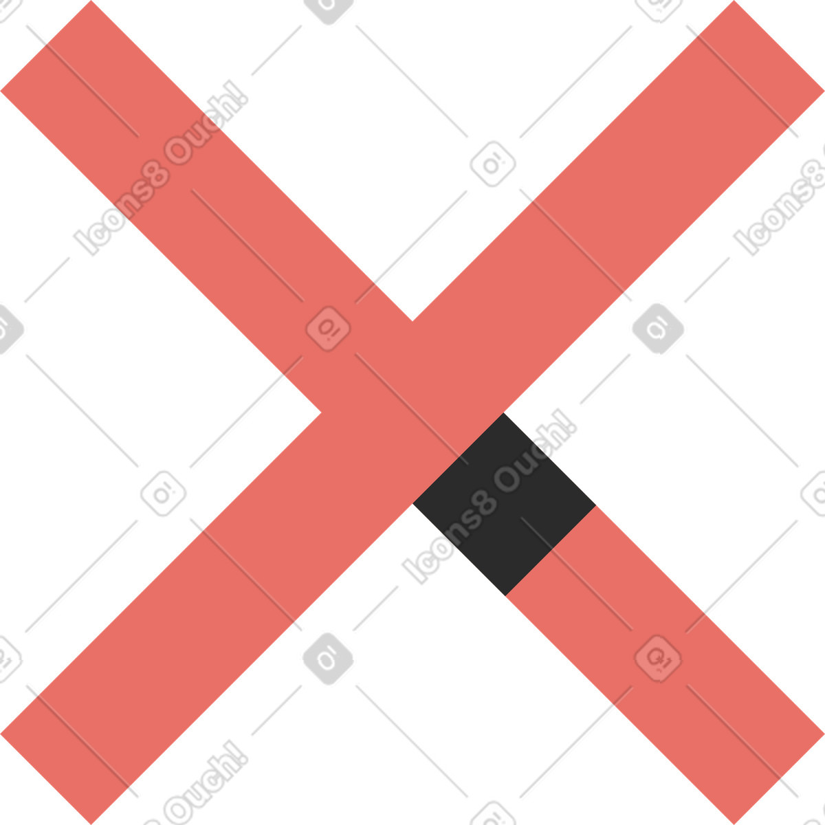 Ilustración Borrar marca en estilo Marginalia a descargar en PNG y SVG