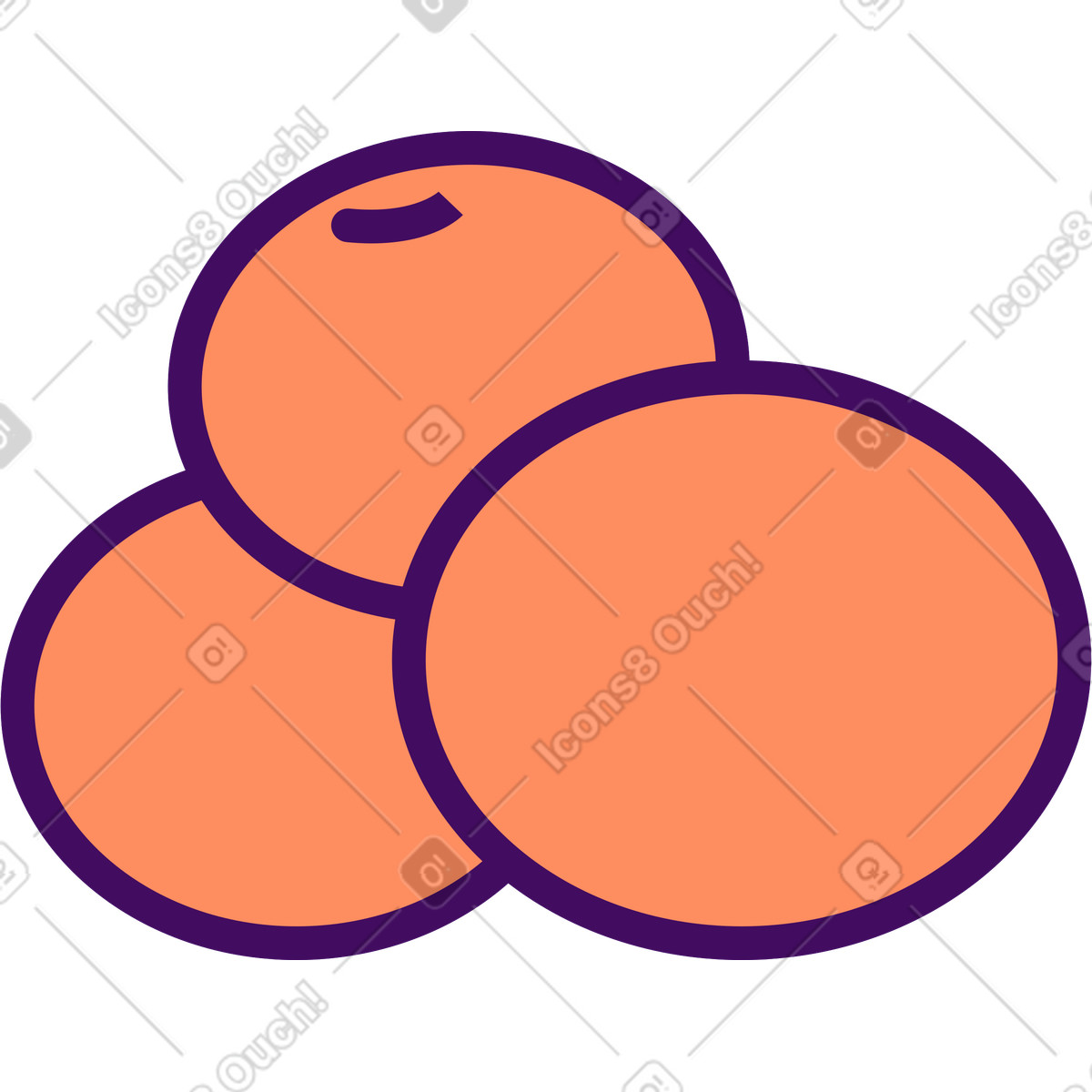 Fruits illustration in Simplistic style download in PNG, SVG