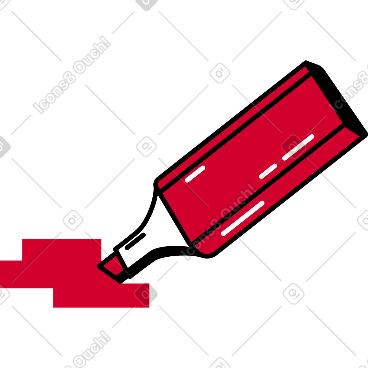 Evidenziatore illustrazione in stile Ruby scarica in PNG, SVG