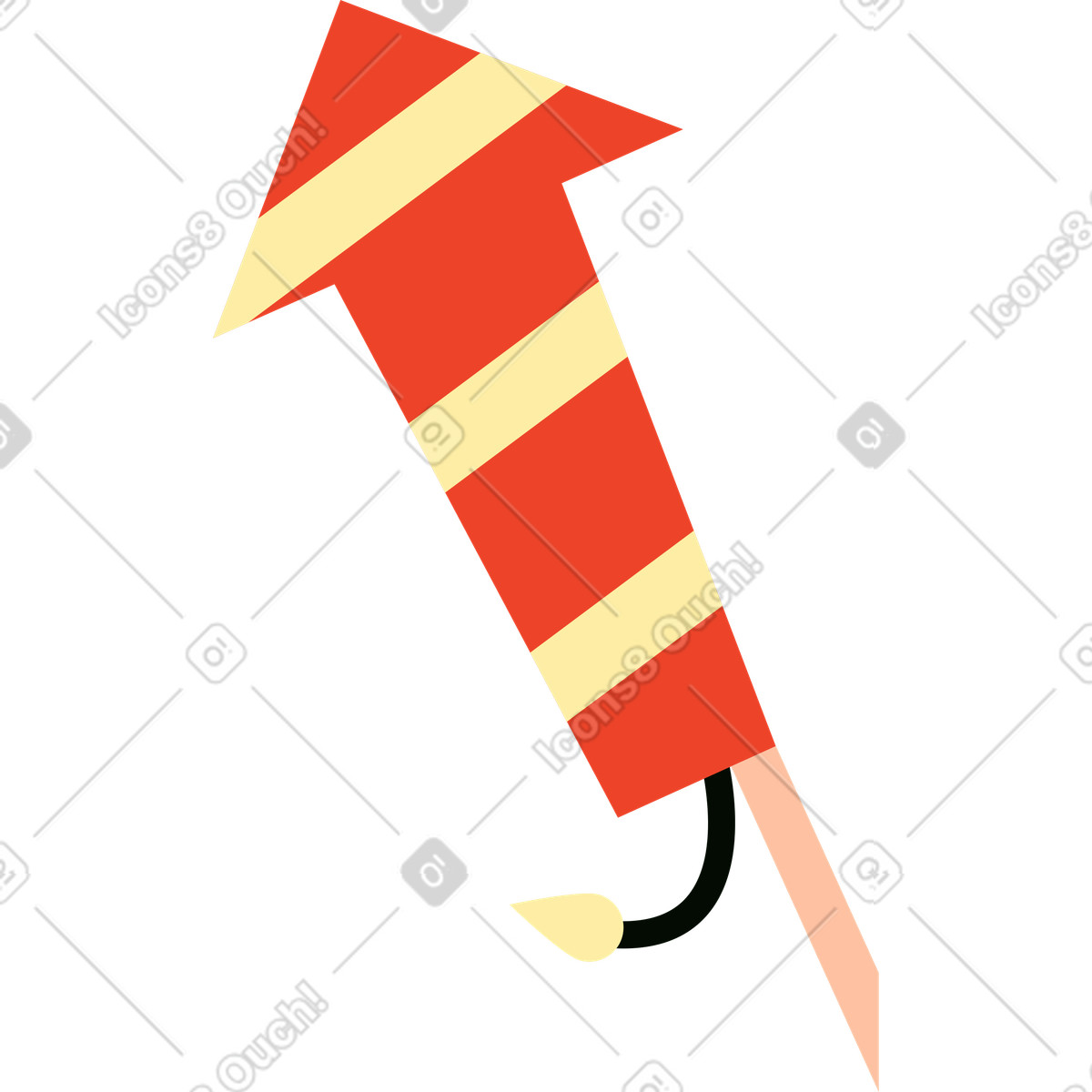 Fuochi d'artificio banger illustrazione in stile Polar scarica in PNG, SVG