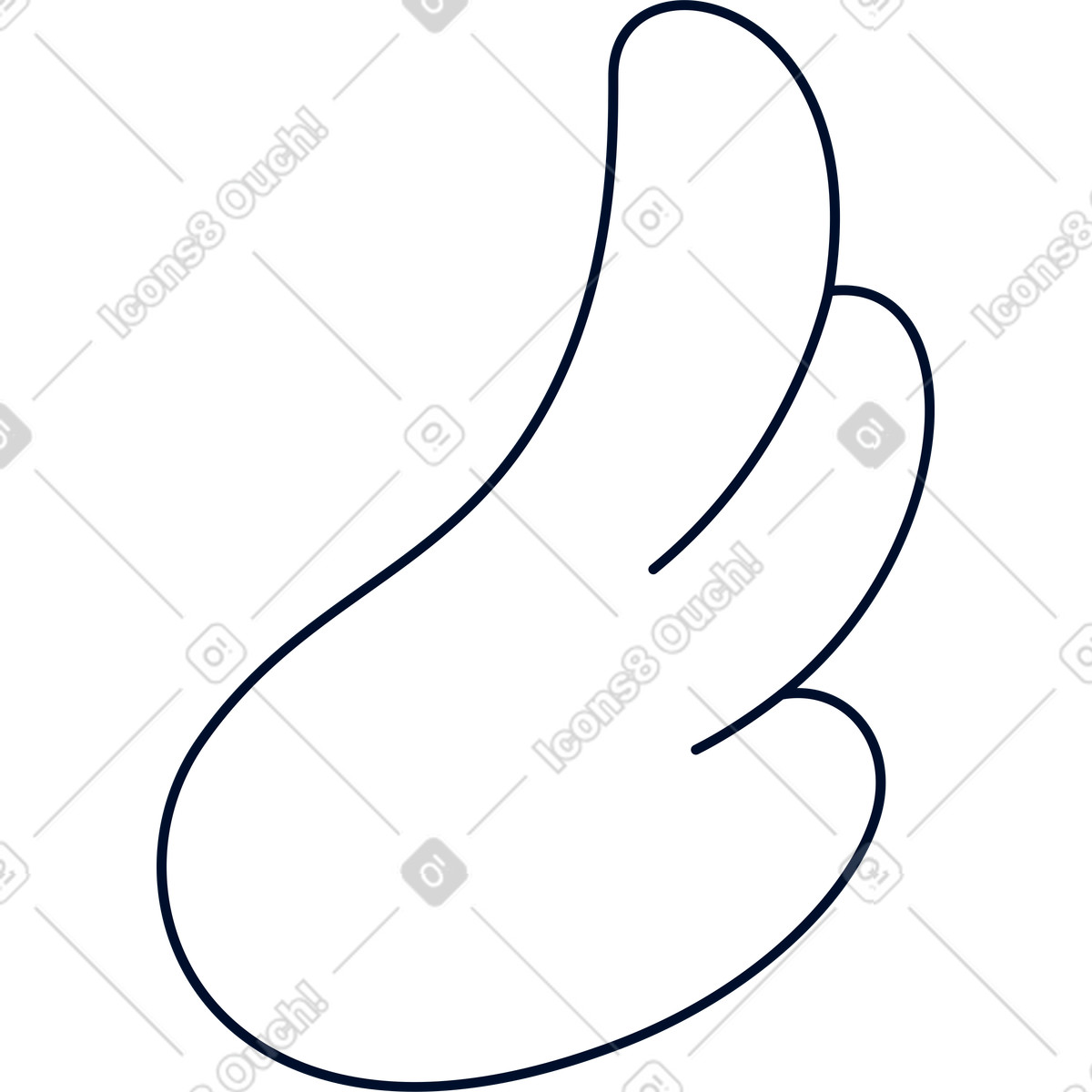 Wing illustration in Teal style download in PNG, SVG
