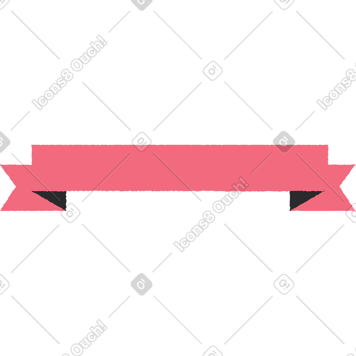 Nastro illustrazione in stile Pablo scarica in PNG, SVG