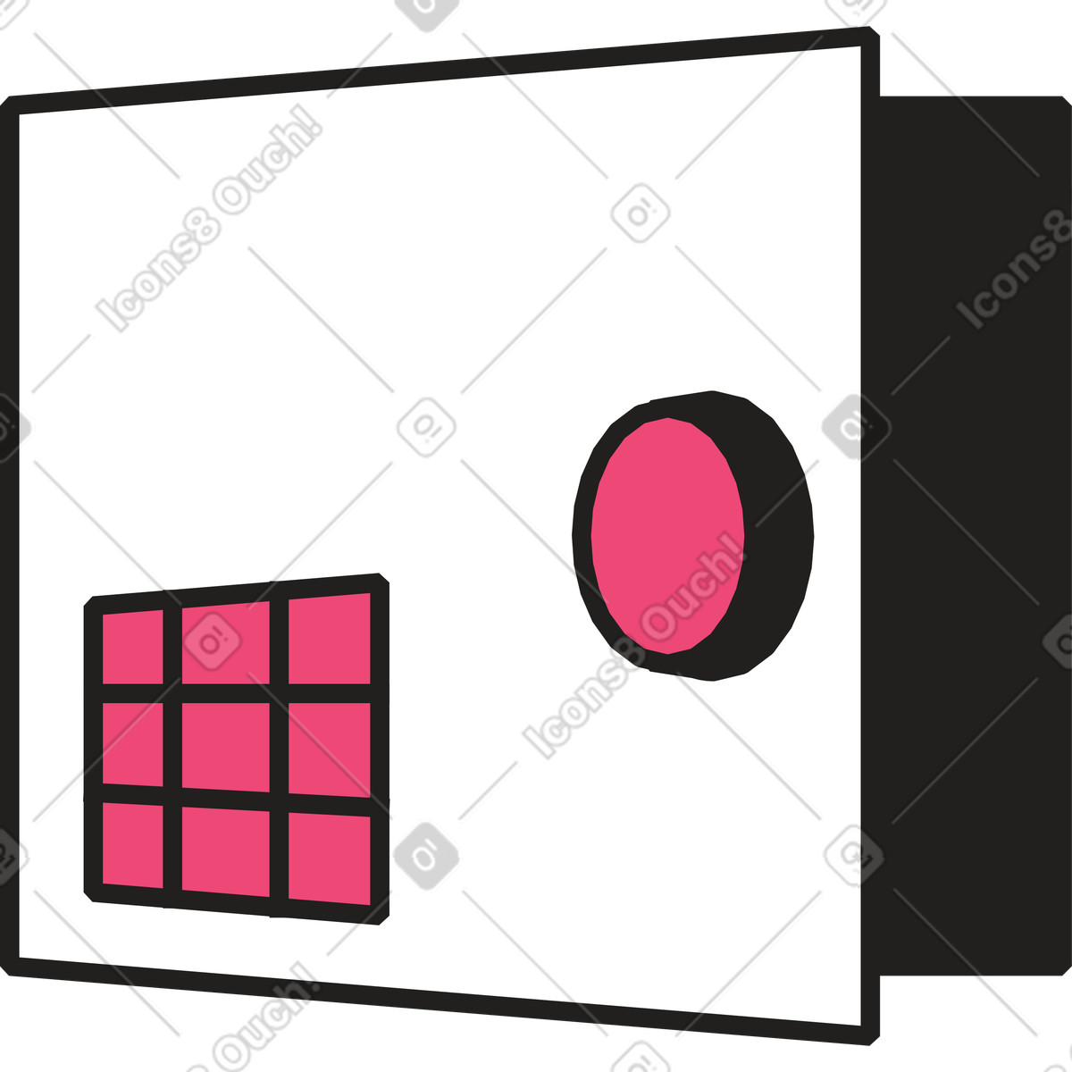 Dazzle Line スタイルの 安全 のイラストをPNG、SVG形式でダウンロード