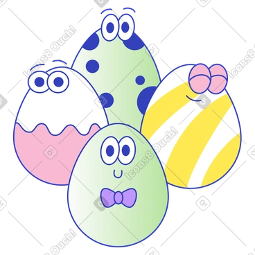 Eyeful Style Vector Illustrations in PNG and SVG