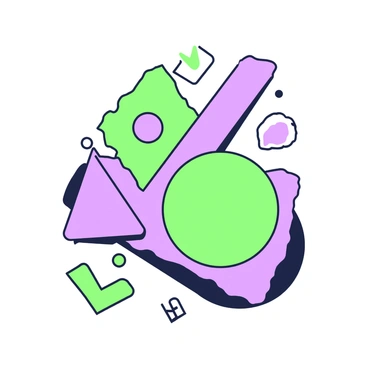 A composition featuring rough geometric shapes overlapping each other. The shapes include triangles, squares, and circles of various sizes. Some shapes are oriented at different angles, creating a dynamic arrangement. The edges of the shapes are irregular, adding texture to the visual. The overlapping areas create interesting intersections and layers, showcasing complexity in the composition.