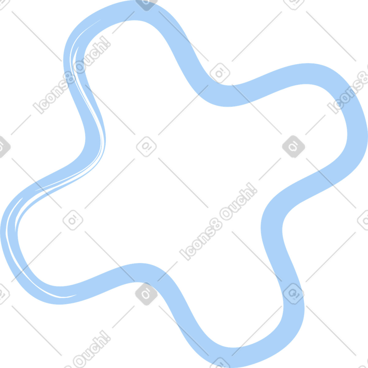 Handwritten grey plus symbol illustrazione in stile Grain scarica in PNG, SVG