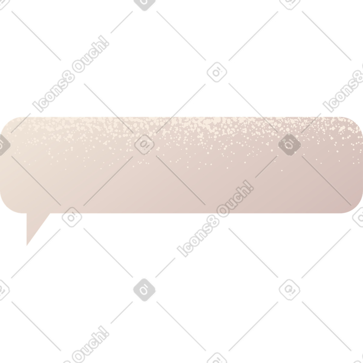 Messaggio-nuvola illustrazione in stile Pale scarica in PNG, SVG