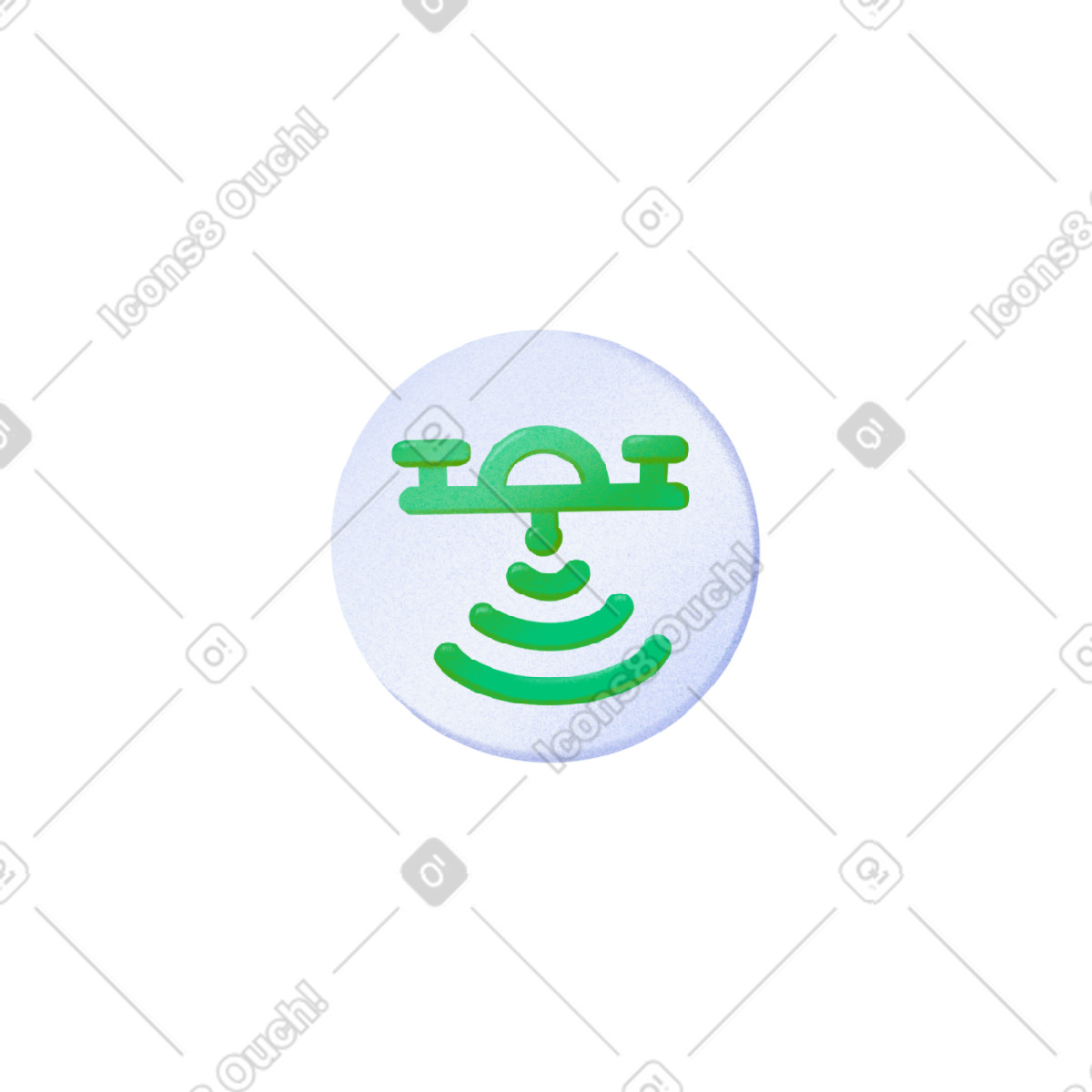 Green quadrocopter icon-Illustration im Smart-Stil als Download in PNG, SVG