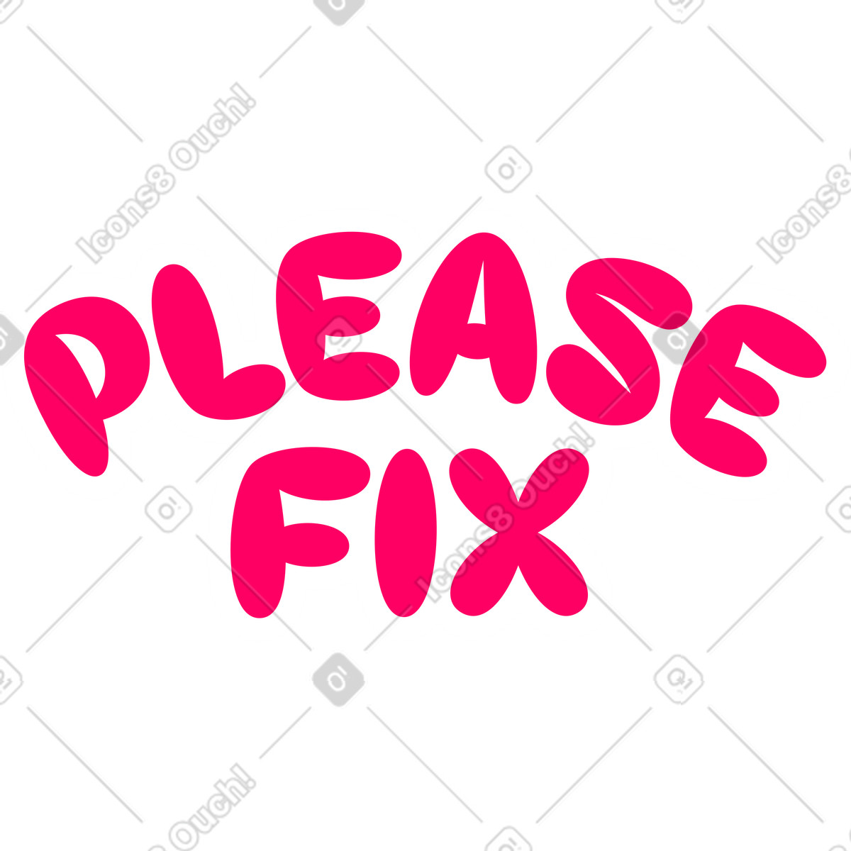 Rondy Stickers スタイルの レタリング修正してください のイラストをPNG、SVG形式でダウンロード