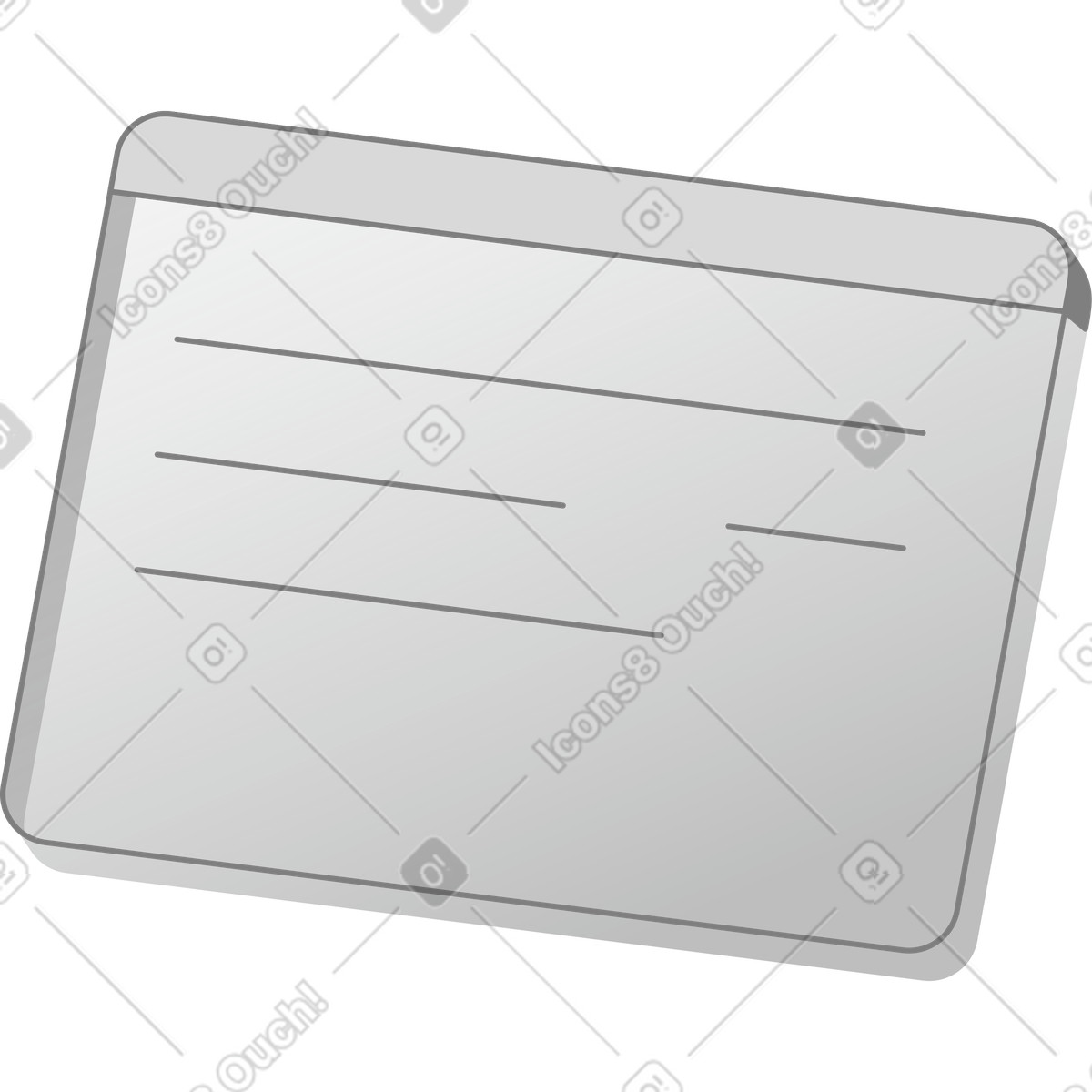 Application interface browser window illustration in Futuristic style download in PNG, SVG