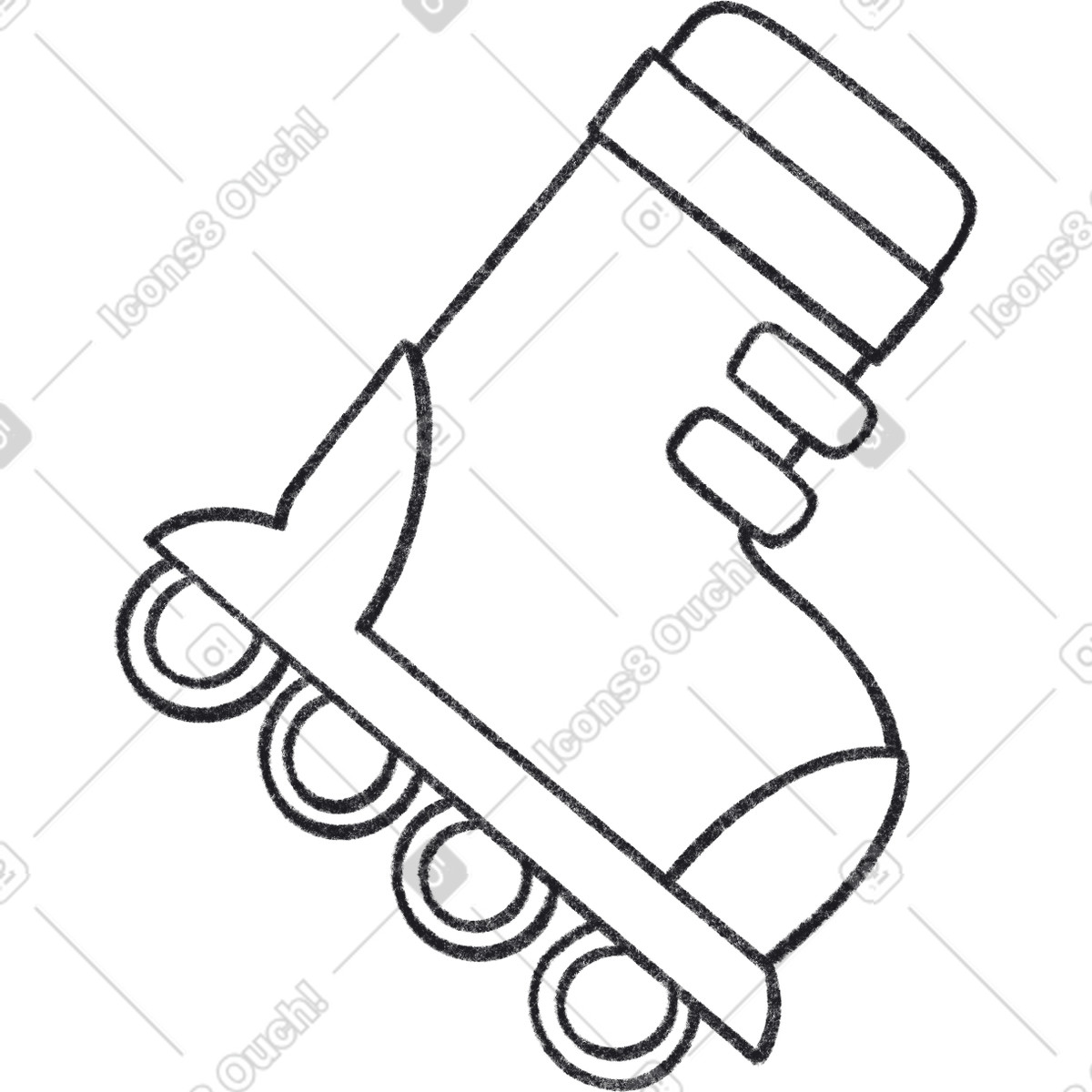 Roller-Illustration im Bonbon Line-Stil als Download in PNG, SVG