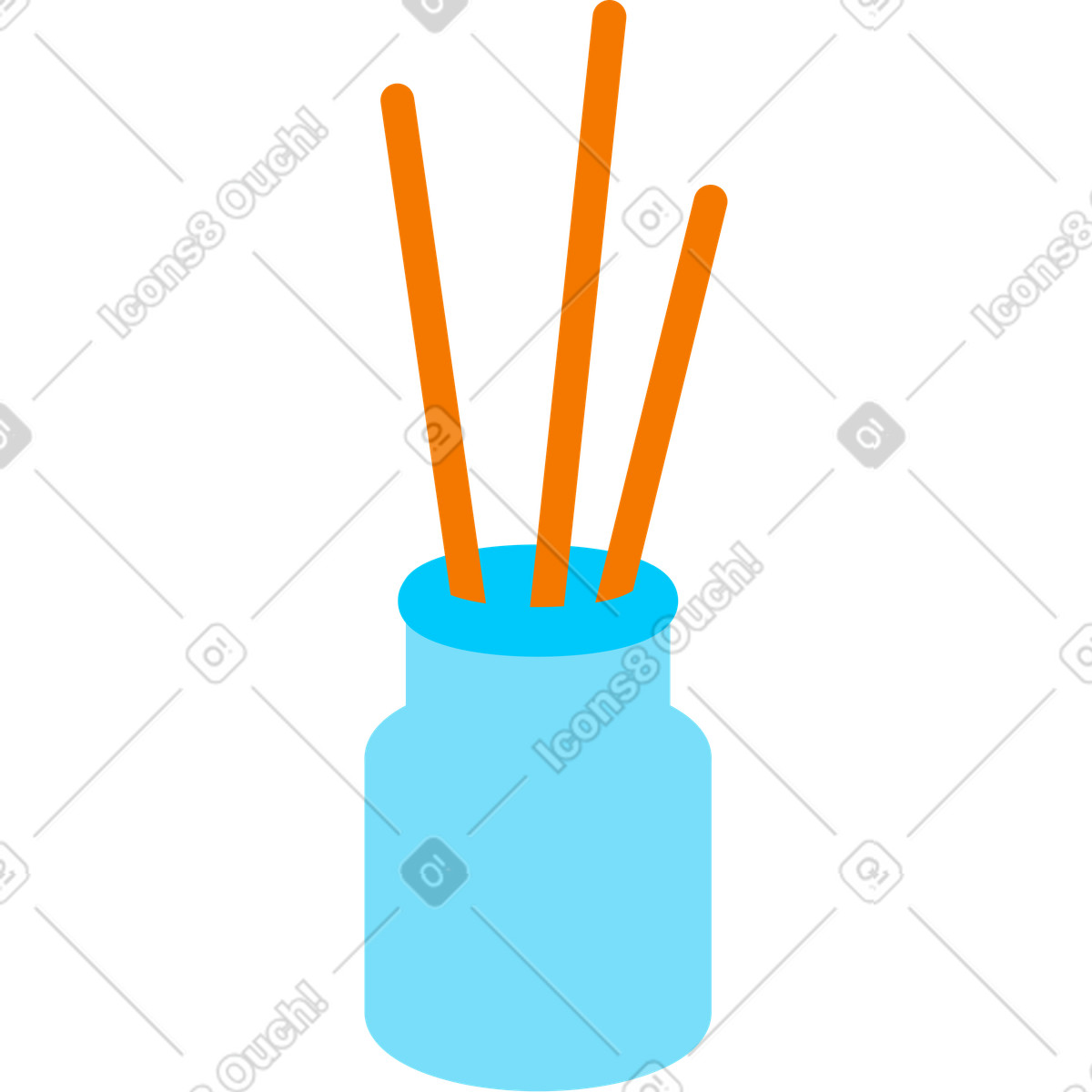 Ilustração de Aroma sticks em no estilo Giggle para baixar em PNG, SVG
