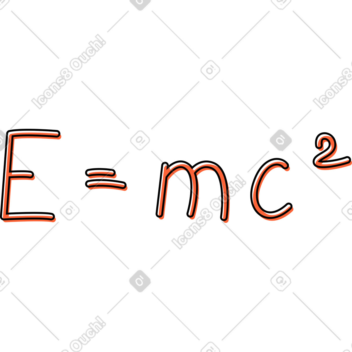 Illustration Formule physique dans le style Crayon à télécharger aux formats PNG, SVG