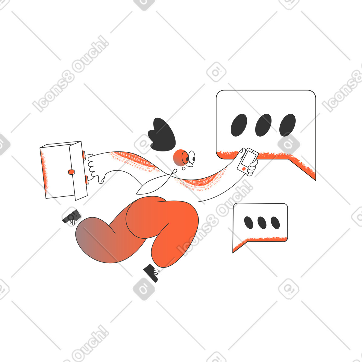 Illustration Messages commerciaux importants dans le style Crayon à télécharger aux formats PNG, SVG