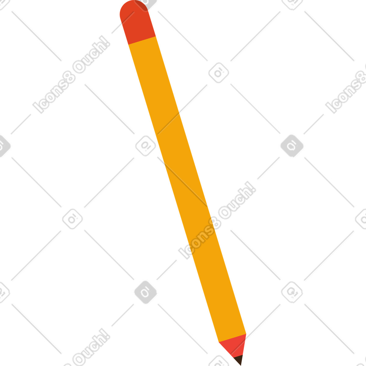 Иллюстрация Простой карандаш в PNG и SVG