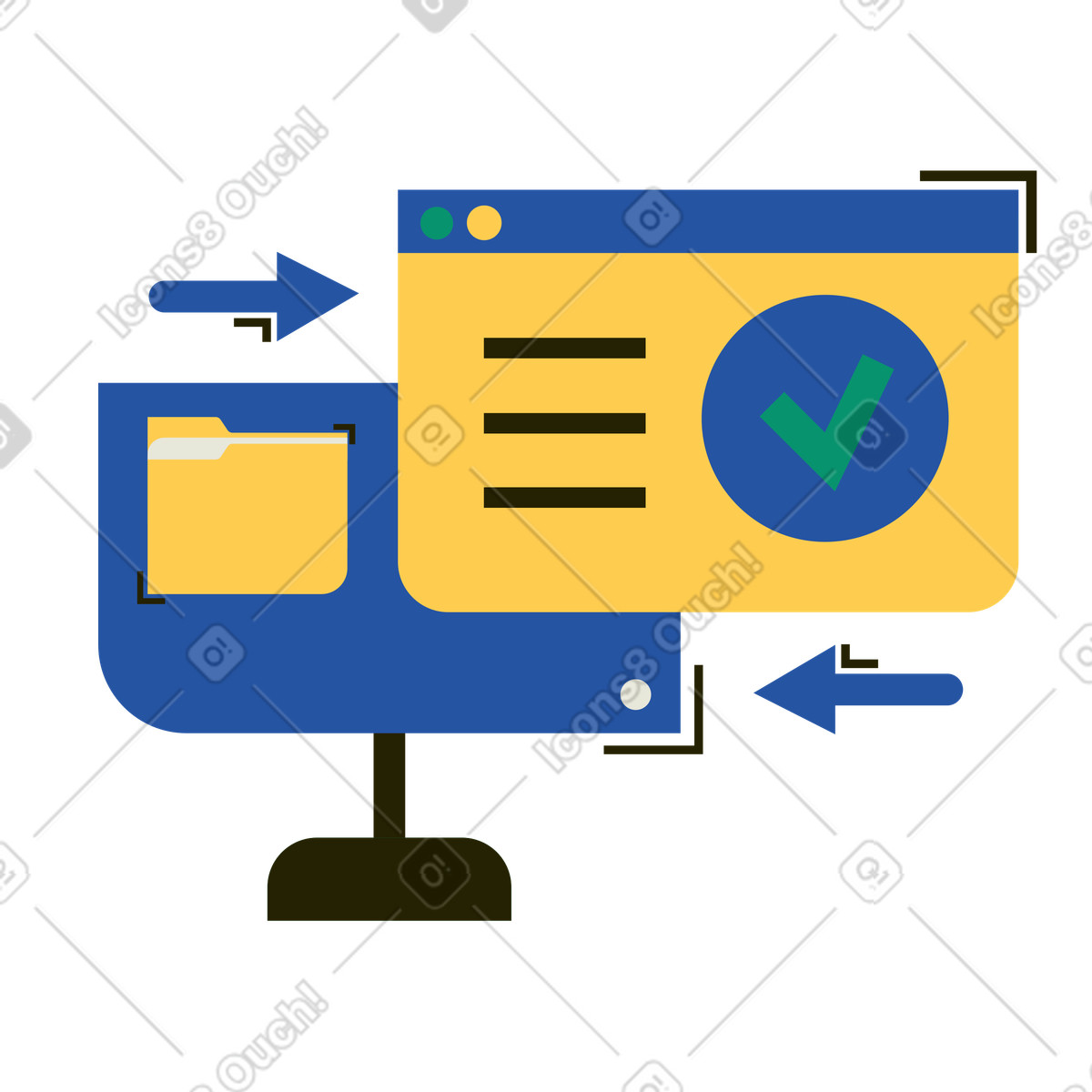 Spot スタイルの 交換の検証 のイラストをPNG、SVG形式でダウンロード