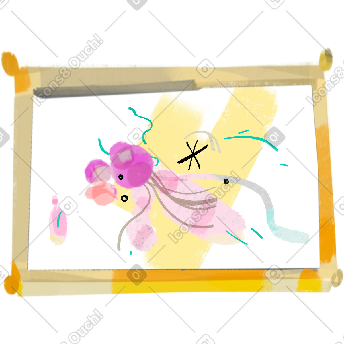 Malerei-Illustration im Fabulous-Stil als Download in PNG, SVG