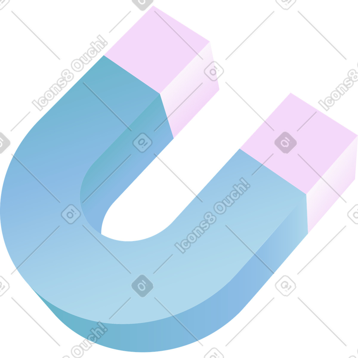 Airy スタイルの 磁石 のイラストをPNG、SVG形式でダウンロード