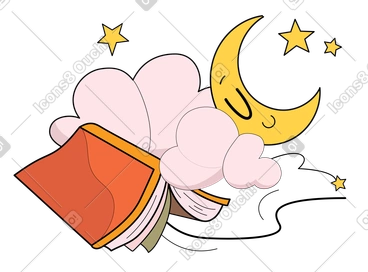 Bedtime story PNG, SVG