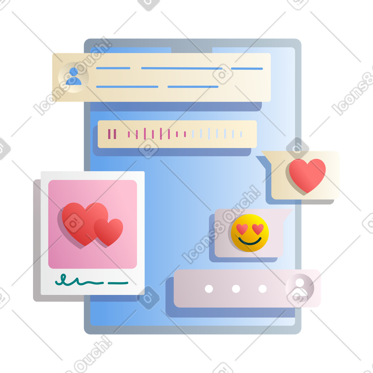 Date-app-Illustration in PNG, SVG