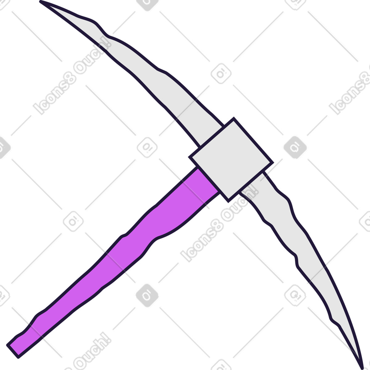 Conifer スタイルの ピック のイラストをPNG、SVG形式でダウンロード