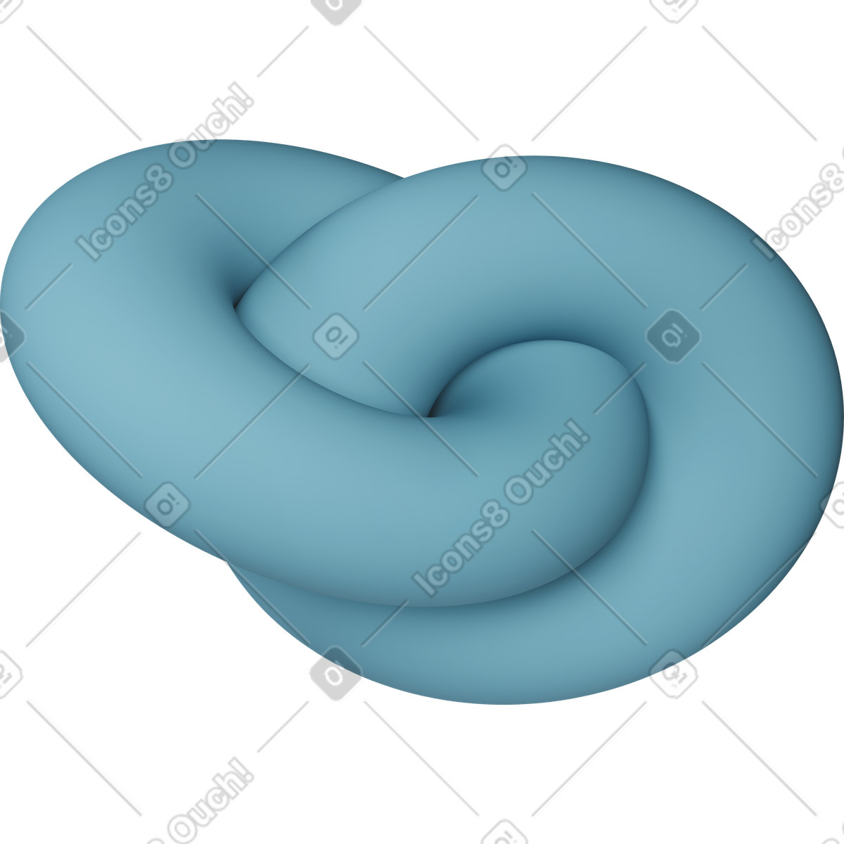 3D Casual life スタイルの Abstract chain のイラストをPNG、SVG形式でダウンロード