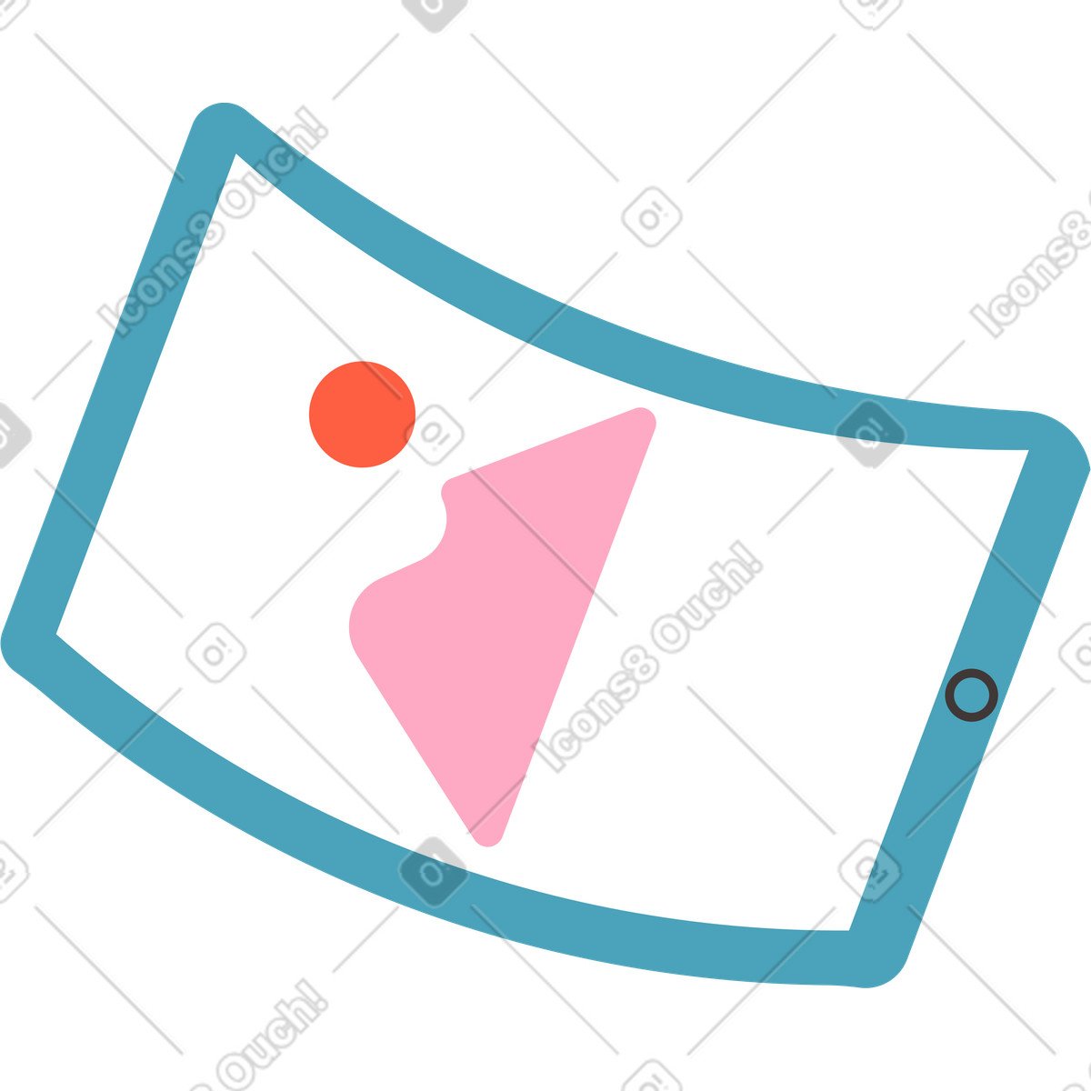 Illustration Tablette dans le style Dizzy à télécharger aux formats PNG, SVG