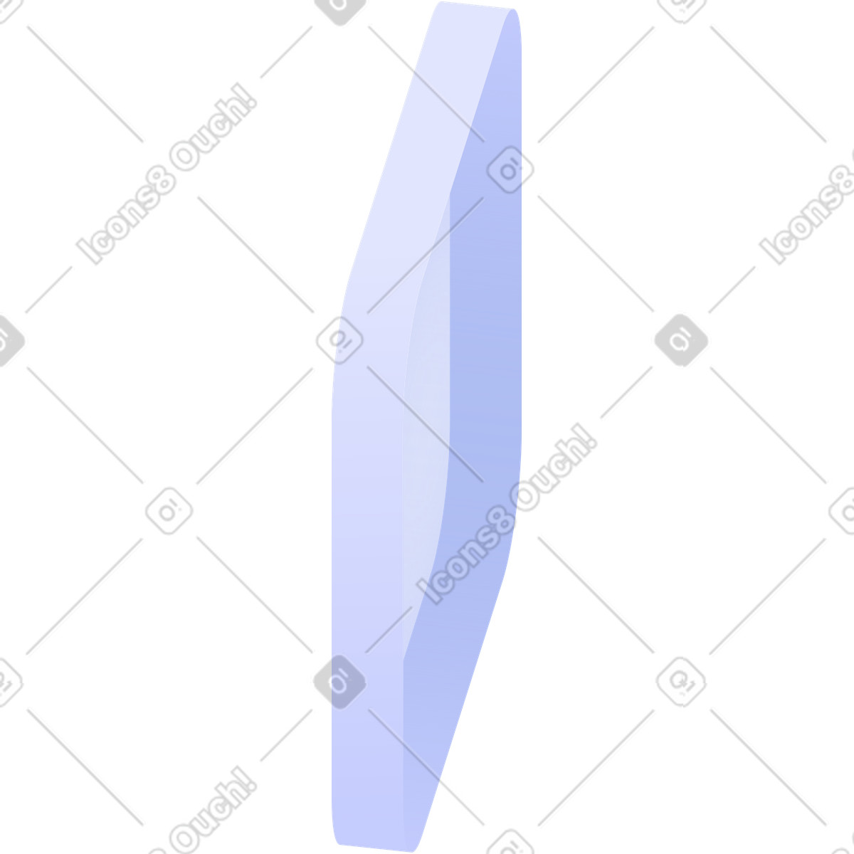 Translucent lavender shape illustration in Quantum style download in PNG, SVG