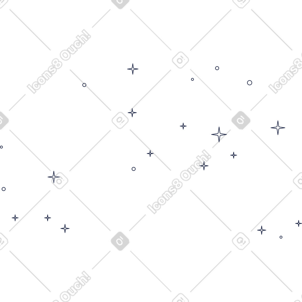 Sternlinie animierte Illustration im Urban Line-Stil als Download in GIF, Lottie (JSON), AE