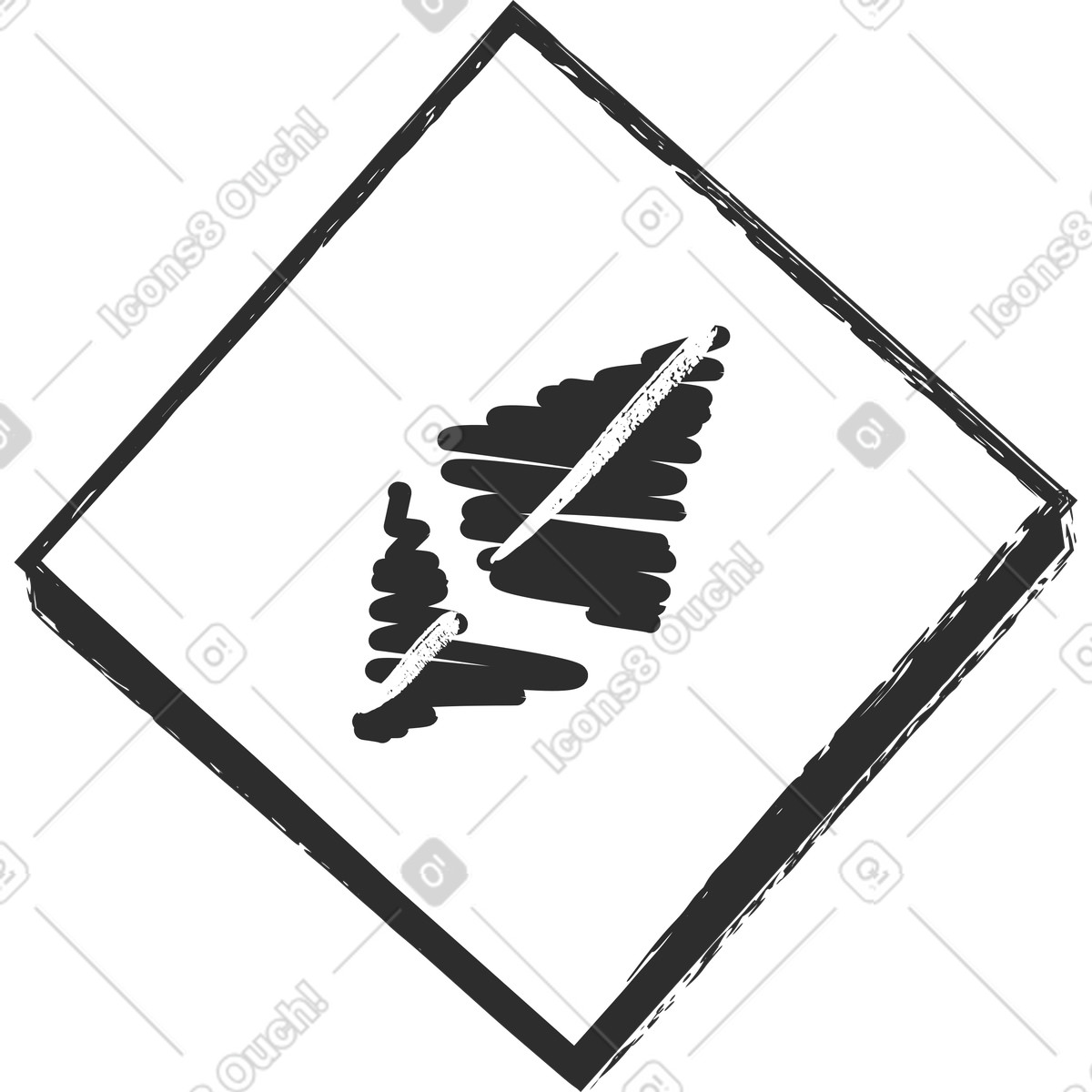 Cubo di ethereum illustrazione in stile Graphite scarica in PNG, SVG