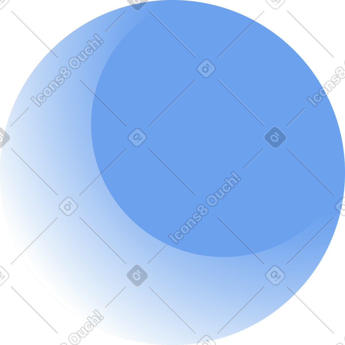 Space スタイルの Blue round planet のイラストをPNG、SVG形式でダウンロード