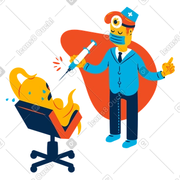 At the doctor's PNG, SVG