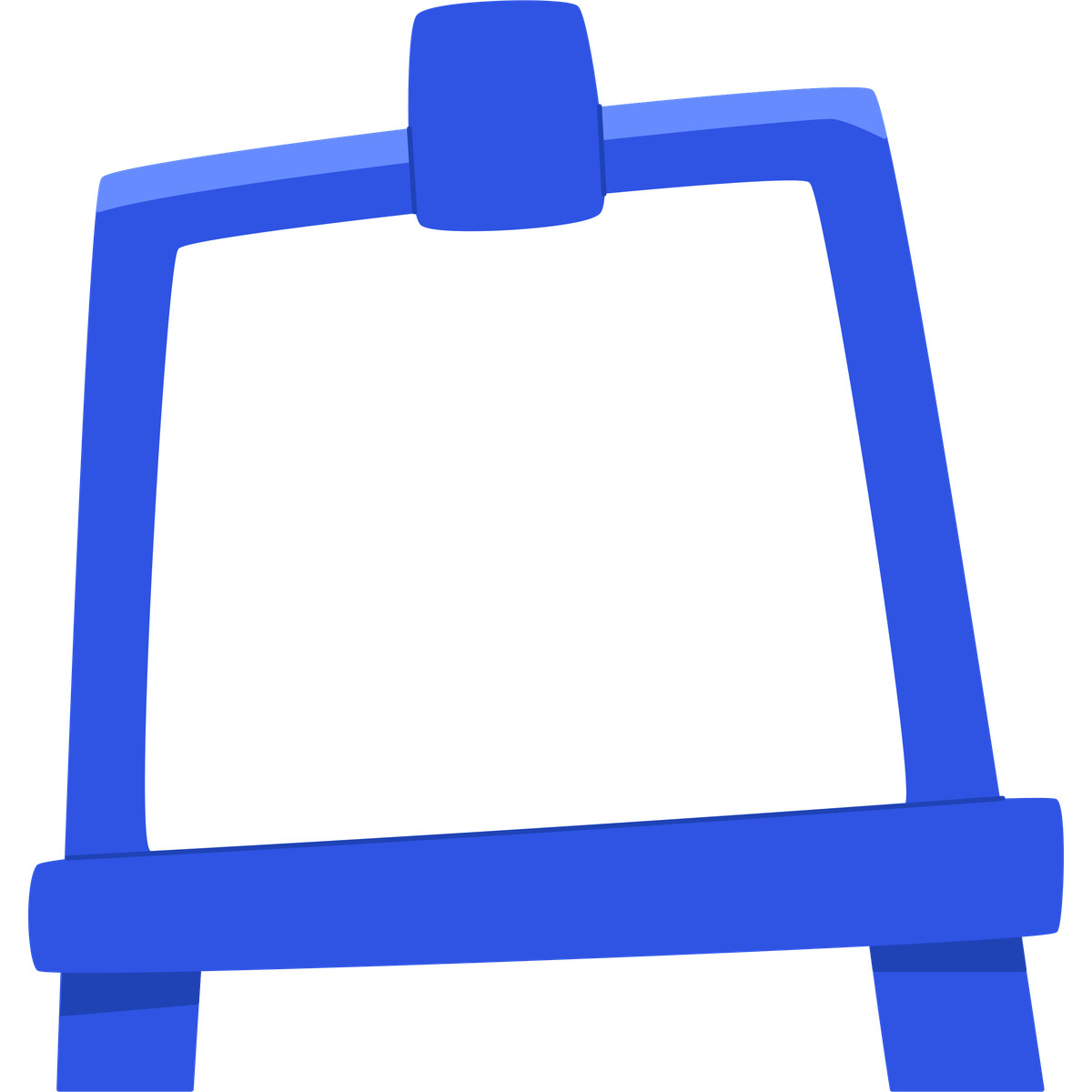 Ilustração de Blue easel em no estilo Bouncy para baixar em PNG, SVG
