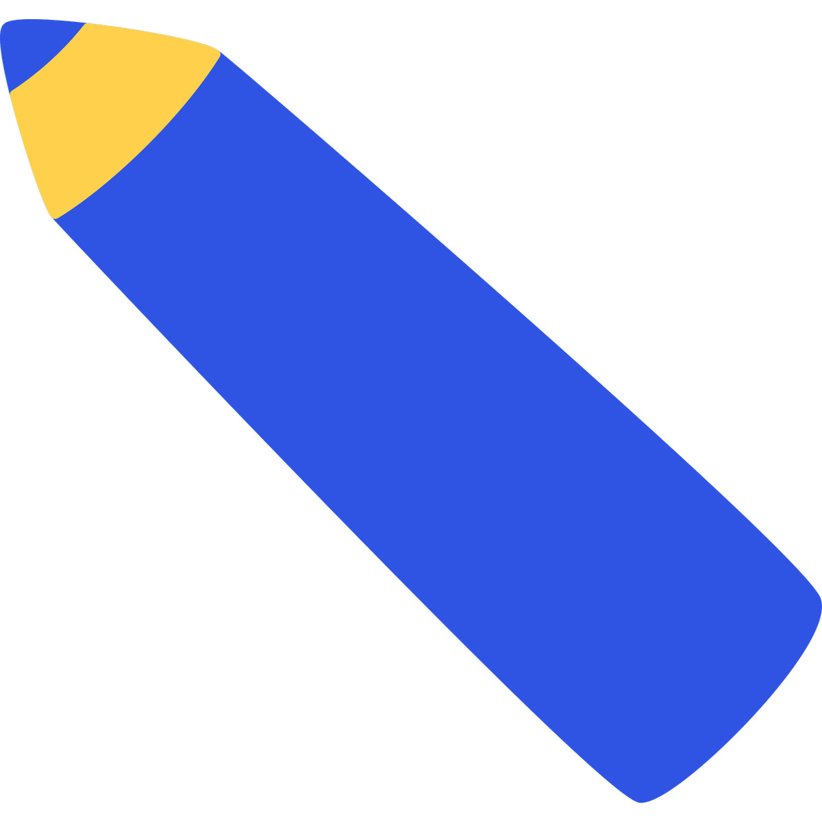 Ilustração de Blue pencil em no estilo Bouncy para baixar em PNG, SVG