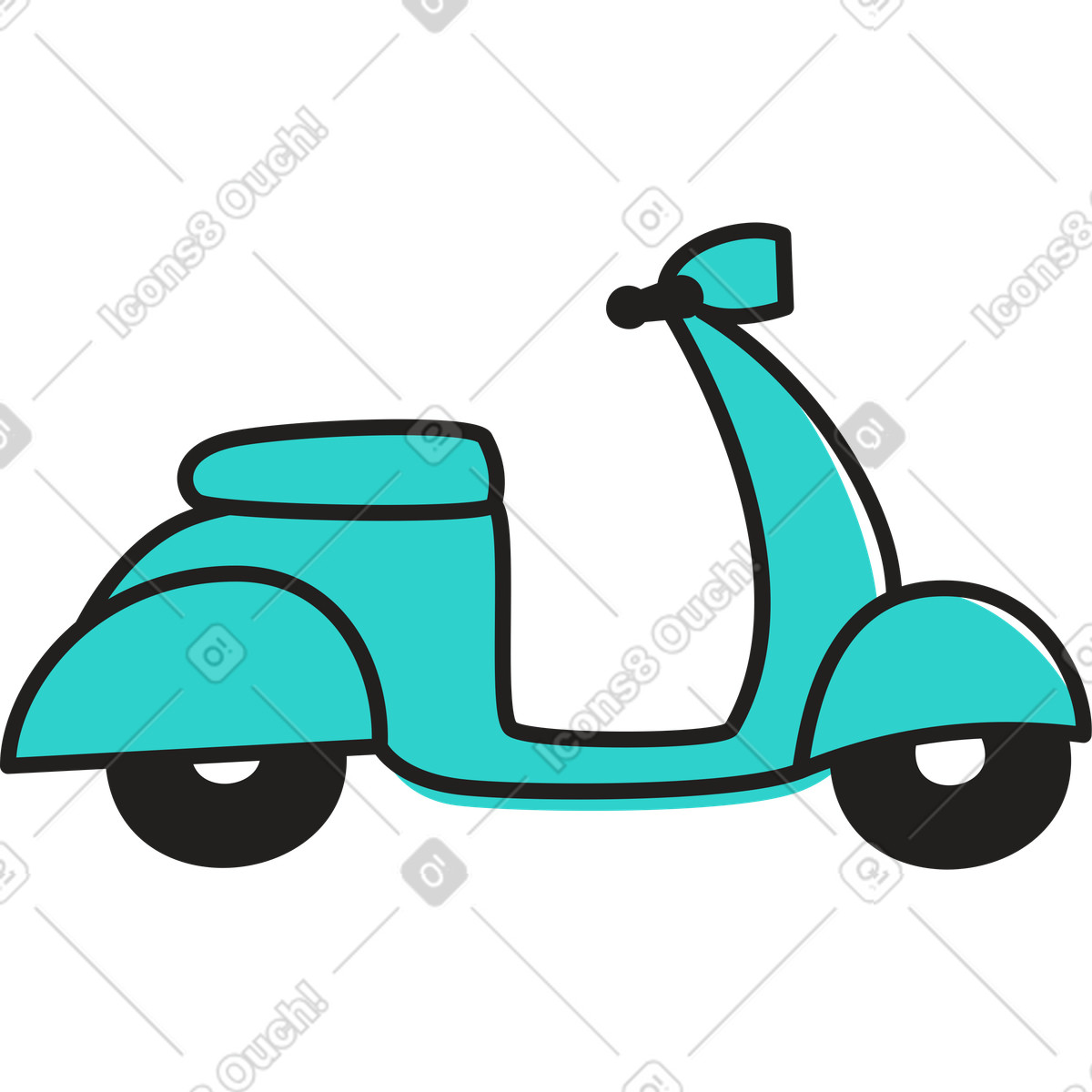Roller-Illustration im Little-Stil als Download in PNG, SVG