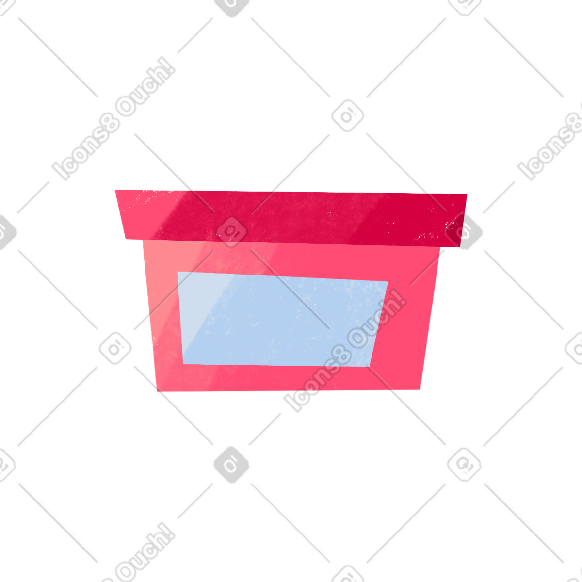 Ilustración Pink box en estilo Bonbon a descargar en PNG y SVG