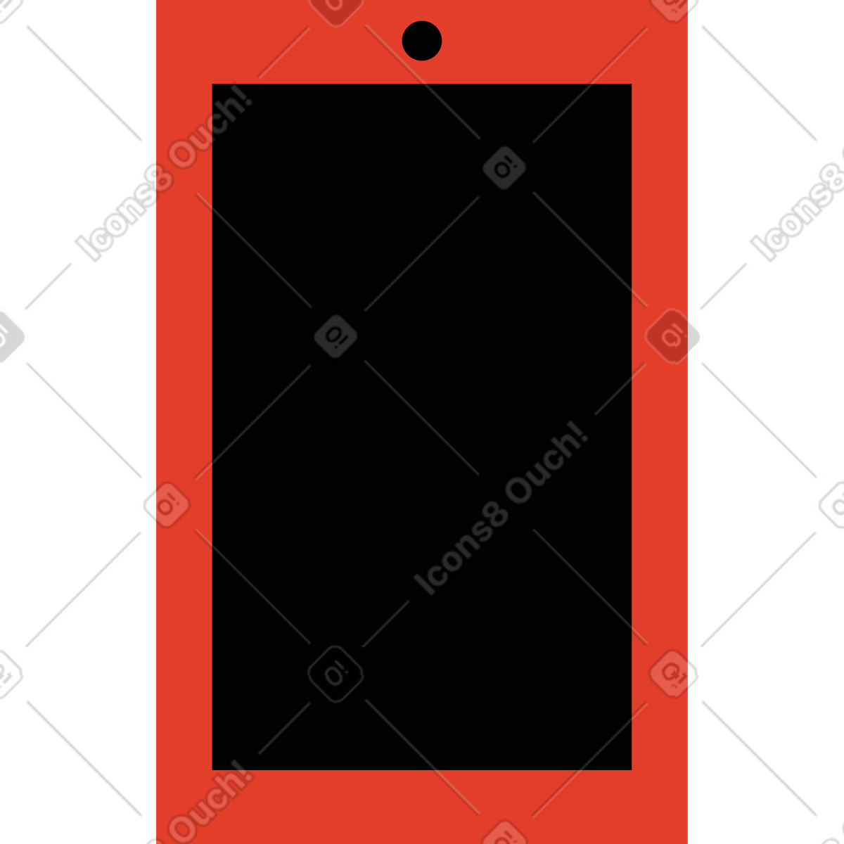 Illustration Téléphone intelligent dans le style Burgundy à télécharger aux formats PNG, SVG